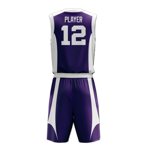 Uniforme de Baloncesto Transpirable OEM, Conjunto de Camiseta y Pantalones Cortos, Número y Nombre Impresos, Talla Grande, Personalizado para Equipo, 100% Poliéster - Product Image 6