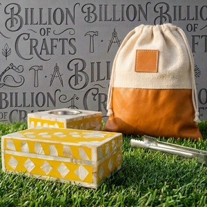 Caja Quemadora de Incienso Bakhoor con Incrustaciones de MOP, con Pinzas y Bolsa de Transporte, Decoración para el Hogar, Venta al por Mayor - Product Image 3