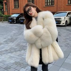 Abrigo de Invierno de Algodón Vintage de Alta Calidad para Mujer, Mangas Largas, Talla Grande, Abrigo de Piel Sintética Reversible Ecológico - Product Image 3