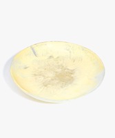 Bol en bois fait main, jaune, poli, design moderne, durable, non toxique, pour servir des salades, utilisation en fête, bols de luxe pour la maison et la cuisine
