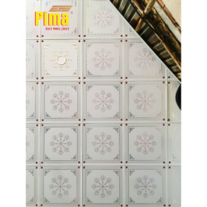 Plafonds suspendus en PVC imperméables 2x2 pour sous-sol, panneaux lisses blancs, faciles à découper, à poser, avec barre en T - Product Image 5