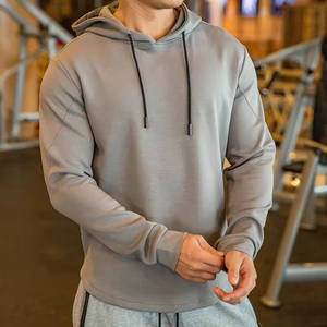 Sweat-shirts pour hommes avec logo personnalisé, marque privée, vêtements de sport pour la salle de sport, sweat-shirt en polyester personnalisé - Product Image 5