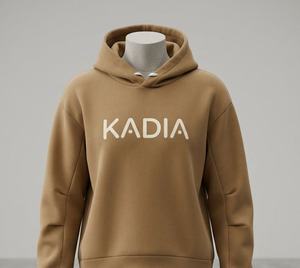 เสื้อฮู้ดดี้โอเวอร์ไซส์ผ้าฟลีซเนื้อหนักพิมพ์ลายตามสั่ง ผ้าฝ้าย 100% สำหรับฤดูหนาว แบบเรียบสีพื้น ไม่มีกระเป๋า ไม่มีเชือกผูก ทรงครอปท็อป มีฮู้ด - Product Image 4