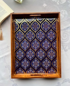 Plateau en bois imprimé coloré pour fête d'anniversaire, idéal pour la présentation de gâteaux et de friandises, vente en gros, fourniture de plateaux de service - Product Image 5