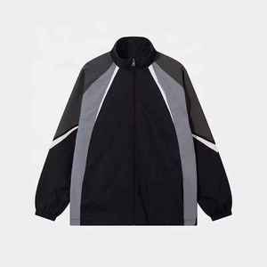 Chaqueta Impermeable para Hombre, Cortavientos Transpirable, Ropa Cortavientos Negra Informal Lisa - Product Image 3