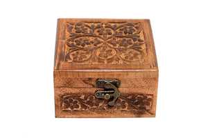 Cheap Handmade <b>Wooden</b> Jewelry <b>Chest</b> for Personal Accessories, Gifts and Keepsakes with Classic Rustic Craftsmanship - Product Image 2