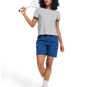 Camiseta de gimnasio para mujer, Top de entrenamiento para mujer, camiseta de fitness, blusa de entrenamiento, ropa informal y formal, prenda para correr - Product Image 3