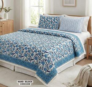 Draps de lit king size en pur coton, fabriqués en Inde, avec 2 taies d'oreiller réversibles à fermeture éclair, pour chambre à coucher, disponibles à la vente. - Product Image 6