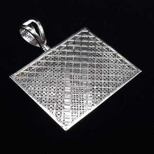 จี้รูปธงชาติเม็กซิโกสีเงินลดราคาสุดฮอต ประดับเพชรซิคอนหลากสีสันและมอสซาไนต์ สองสี สไตล์ฮิปฮอป เหมาะสำหรับงานปาร์ตี้ - Product Image 4