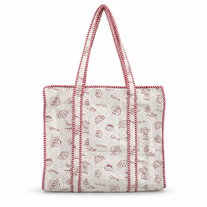 Bolso Tote Kantha Acolchado Hecho a Mano, Bolso de Mano de Algodón Estampado, Bolso de Moda para Compras, Playa y Uso Diario - Product Image 1