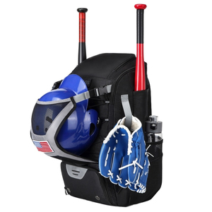 Sac à dos de baseball en nylon Work N Shine avec poches pour bâtons, capacité 50-70L, compartiment à chaussures, porte-bâtons, sac de sport - Product Image 3