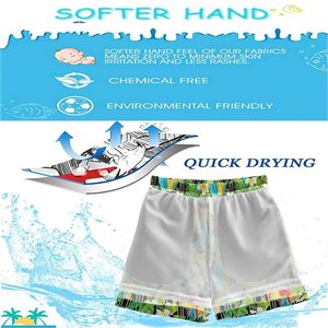 Pantalones Cortos Deportivos de Secado Rápido con Estampado de Transferencia Térmica para Hombre, para Entrenamiento en Gimnasio y Deportes al Aire Libre, con Estampado de Palma - Product Image 5
