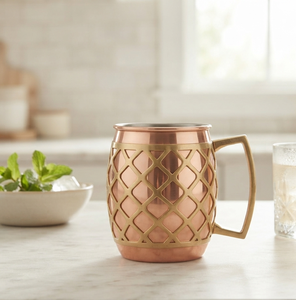 Copper Julep Cup <b>Large</b> Selling Metal Handle for Cocktail Serving Drinkware & Accessories Handmade Copper <b>Mug</b> - Product Image 1