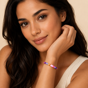 Wholesale Colorful Heishi Disc Beaded Zinc Alloy <b>Bracelet</b> Unisex Trendy <b>Boho</b> Handmade Fashion Jewelry - Product Image 6