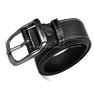 Stylish 100% Genuine Cowhide Leather Casual <b>Belt</b> for <b>Men</b> with Customized Metal Buckle Bulk Order Made in India - Product Image 4