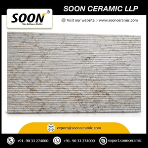 Mármol Calcita Pulido SOON CERAMIC WHITE FLUTED-2 Ecológico con Vetas Blancas y Negras, Gran Formato, Diseño 3D Moderno para Sala de Estar - Product Image 6