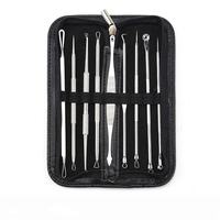 Rose Milare – Kit professionnel de suppression des points noirs et de traitement de l'acné en acier inoxydable, aiguilles et pinces pour le visage, vente en gros usine
