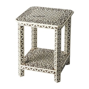 Taburete de lujo con incrustaciones de hueso MDF para Hotel, muebles modernos de calidad para sala de estar, dormitorio, cuidado de niños al aire libre, venta al por mayor - Product Image 1