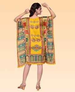 Vestido Kaftan Elegante para Mujer – Kaftan Holgado Estampado para la Colección de Verano - Product Image 5