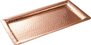 Plateau de service en cuivre moderne et simple pour la restauration, l'hôtellerie et le rangement domestique – Meilleur emballage - Product Image 2