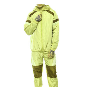Custom <b>Men</b> Brown Color Block Tracksuit <b>Lightweight</b> Windbreaker Hooded <b>Jacket</b> Pants Set Outdoor Athletic Sportswear Activewear - Product Image 2
