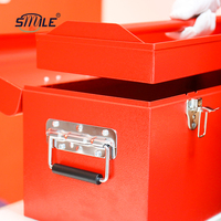 CHNSMILE Fabrik Großhandel Maßgefertigte Stahlwerkzeugbox Doppelverriegelung Wasserdicht Individuelles Logo-Tragbare Quadratische Form Multifunktional