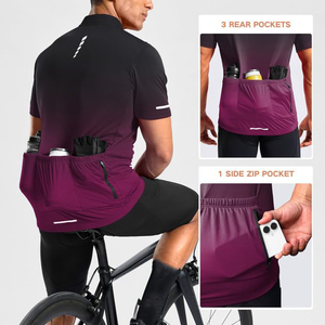 High Performance <b>Road</b> Cycling Jersey Quick Dry Fabric With Ergonomic Seams To Prevent Chafing During Long Cycle Training Days - Product Image 3