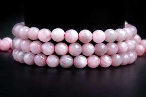 ลูกปัดโรสควอตซ์สีชมพู เกรดไมโคร ทรงกลมเหลี่ยมเพชรพลอย สำหรับทำเครื่องประดับ สร้อยข้อมือ สร้อยคอ DIY - Product Image 2