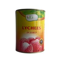 Hoge Kwaliteit Ingeblikte Lychees In Zoete Siroop 565G Gemakkelijk Open Deksel Heerlijk Fruit Conserve