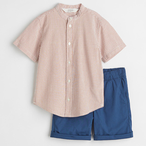 Conjuntos de Verano Color Block para Niños, Conjuntos de Dos Piezas de Camiseta y Pantalones Cortos para Niños - Product Image 5