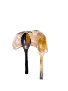 Couverts de style animal unique UTILISATEUR Cuillère en corne de buffle naturelle polie Design unique pour la décoration de table de restaurant - Product Image 2