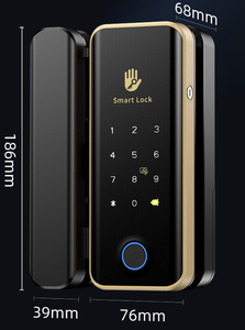 กุญแจล็อคประตูกระจกอัจฉริยะแบบไร้กรอบ พร้อมระบบคลาวด์ TTLock รองรับแอพพลิเคชั่น สแกนลายนิ้วมือ รหัสผ่าน บัตร IC กุญแจกลไก สำหรับสำนักงาน - Product Image 3