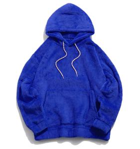 Sudadera con capucha bordada a la moda con manta personalizada Sudadera con capucha y sudadera para hombre Unisex Custom 100% Cotton Winter Fluffy Hoodies - Product Image 1
