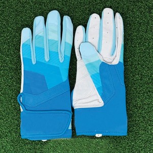 Premium Cabretta Leather Baseball Batting Gloves Long Cuff Wrist Support Pro-Grade Grip Adult <b>Hook</b> & Loop Closure Customizable - Product Image 1
