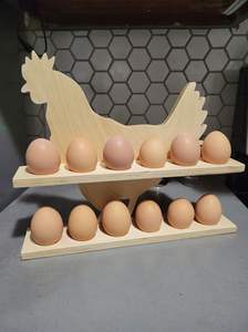 Estante para huevos de madera asequible para un almacenamiento seguro de huevos, garantizando estabilidad y una organización elegante en la cocina, a precio de mayorista. - Product Image 4