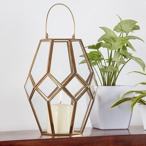 Geometric Metal <b>Lantern</b> Wholesale Bulk MOQ Candle Holder for Home Hotel Restaurant Garden Decor - Product Image 1