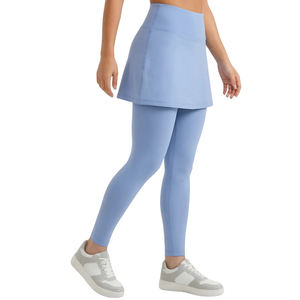 Leggings à jupe pour femmes avec collants intégrés, tissu extensible taille haute, vêtements de sport modestes pour le yoga, la marche, la gym et les voyages - Product Image 2