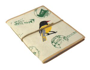 Carnet de notes personnalisé en toile souple avec couverture en papier recyclé en coton, design imprimé à l'écran, cadeau promotionnel - Product Image 2