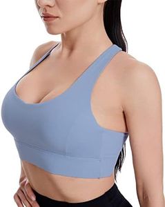 Top Deportivo Corto para Mujer, Sólido, Acanalado, Ligero, Resistente al Viento, Sin Costuras, Cuello Cuadrado, Soporte Alto (Ropa Deportiva para Gimnasio y Yoga) - Product Image 3