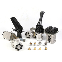 Manettes de Commande pour Excavatrice, Joystick Hydraulique pour Mini-Pelle Kubota U20