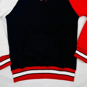 Sorority Women's Color Blocked Crew Neck Sweatshirt Long Sleeve Knitted Cotton Casual Top <b>With</b> <b>Pockets</b> Autumn Wear - Product Image 4