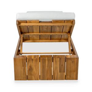 Chaise longue d'extérieur en bois développée pour combiner une structure en bois résistante aux intempéries avec un confort de relaxation accru - Product Image 4