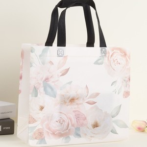 Bolsa de Regalo de Polipropileno No Tejido con Logotipo Impreso Personalizado, Tamaño Mediano, con Asa Termosellada, para Tiendas de Ropa y Marcas - Product Image 1