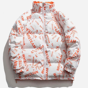 <b>Top</b> Trending Autumn Customized Oversized Stand Bomber Jacket OEM Service Coated Sublimated Satin Waterproof Canvas Front Logo - Product Image 5