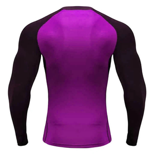 เสื้อคอมเพรสชั่นแขนยาวสีดำส้มสำหรับฝึกซ้อมมวย MMA ดีไซน์ใหม่สำหรับผู้ชาย ผลิตจากโพลีเอสเตอร์ เหมาะสำหรับทุกฤดูกาล ชุดออกกำลังกาย ปี 2026 - Product Image 4