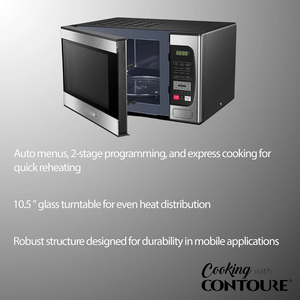 เตาอบไมโครเวฟสเตนเลสสตีล 900 วัตต์ พร้อมระดับความร้อน 10 ระดับ และดีไซน์ทำความสะอาดง่าย - Product Image 3