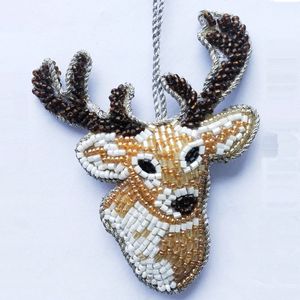 Adornos colgantes de punto para árbol de Navidad, adornos para árbol de Navidad con temática de invierno, adornos navideños de plástico colgantes - Product Image 5