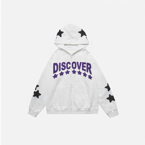 Sudadera con Capucha de Forro Polar para Hombre, Cálida, de Algodón Puro, Talla Grande, Deportiva, Informal, con Logotipo Personalizado, Color Sólido Digital, Impermeable, para Otoño/Invierno - Product Image 3