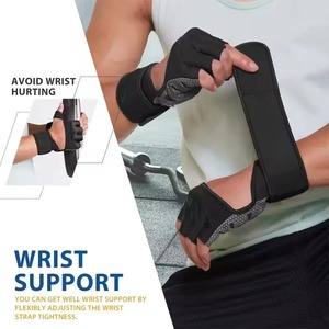 Gants de fitness personnalisables de qualité supérieure, durables pour la salle de sport, en polyester antidérapant, demi-doigts, unisexe, à prix réduit, offre spéciale - Product Image 3