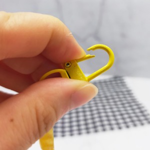 Keychain <b>Metal</b> Carabiner Keychain Ring Matte Finish Plating DIY Everyday Use - Product Image 2